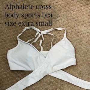Barely worn Alphalete Cross Body sports bra